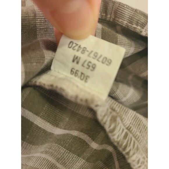 Vtg 90s Levis SilverTab Shirt Men XL Button Up Green Plaid Pockets Y2K Grunge - Picture 6 of 9